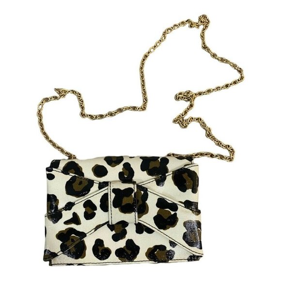 Zac Posen Handbags - Zac Posen Wallet Chain Crossbody Leopard Print Purse Hand Bag